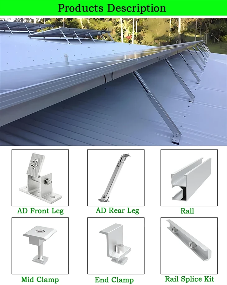 Adjustable Solar Panel Tilt Roof Mount factory
